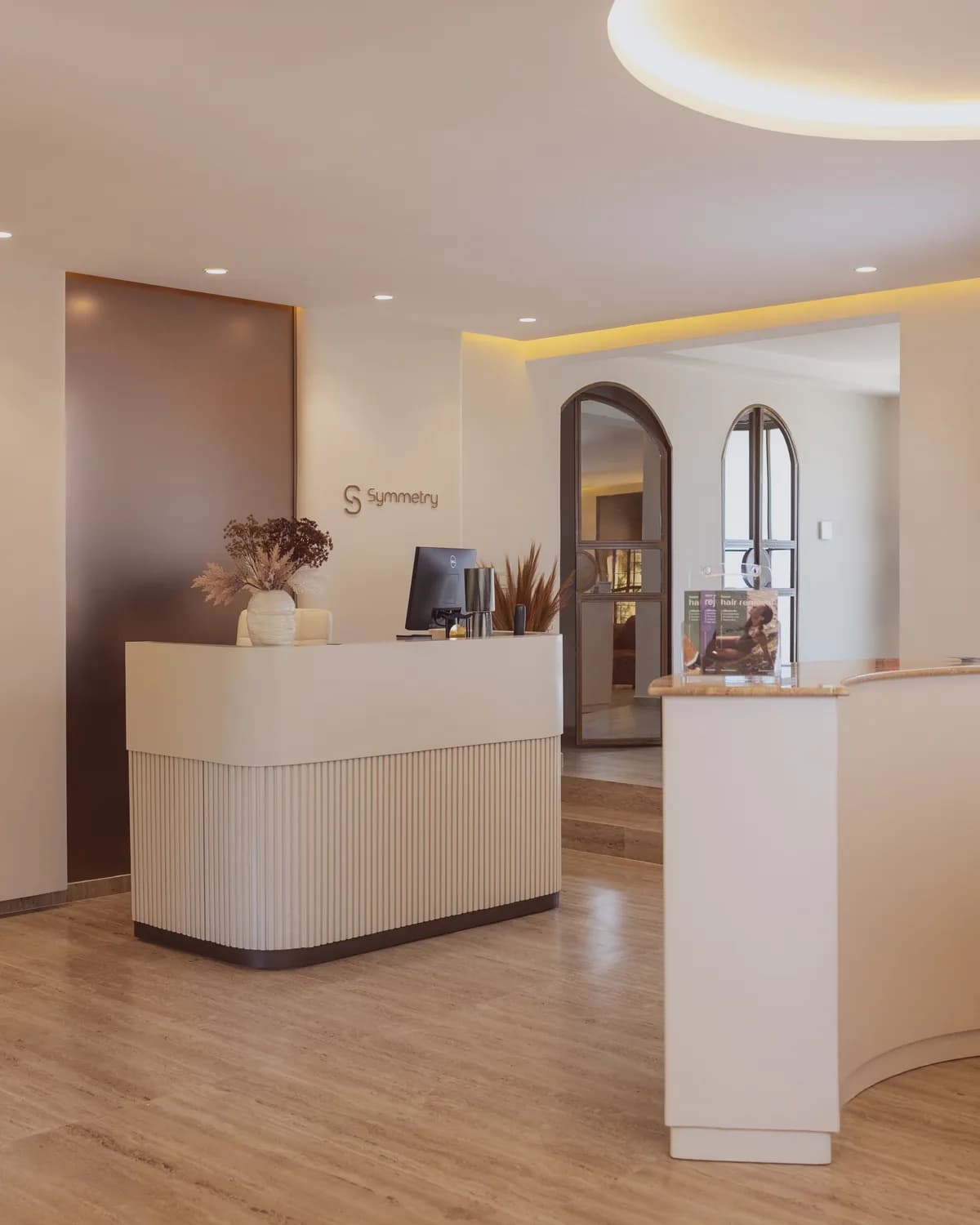 Symmetry clinic reception desk